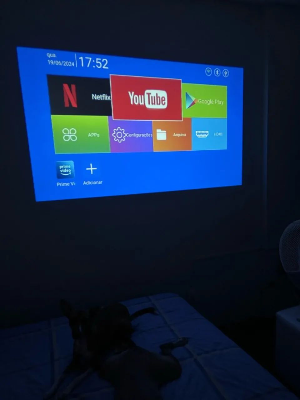 NOVO! Projetor Portátil HY300 PRO | Android 11, Wi-Fi 6, Rotação 180°! - Foto 4