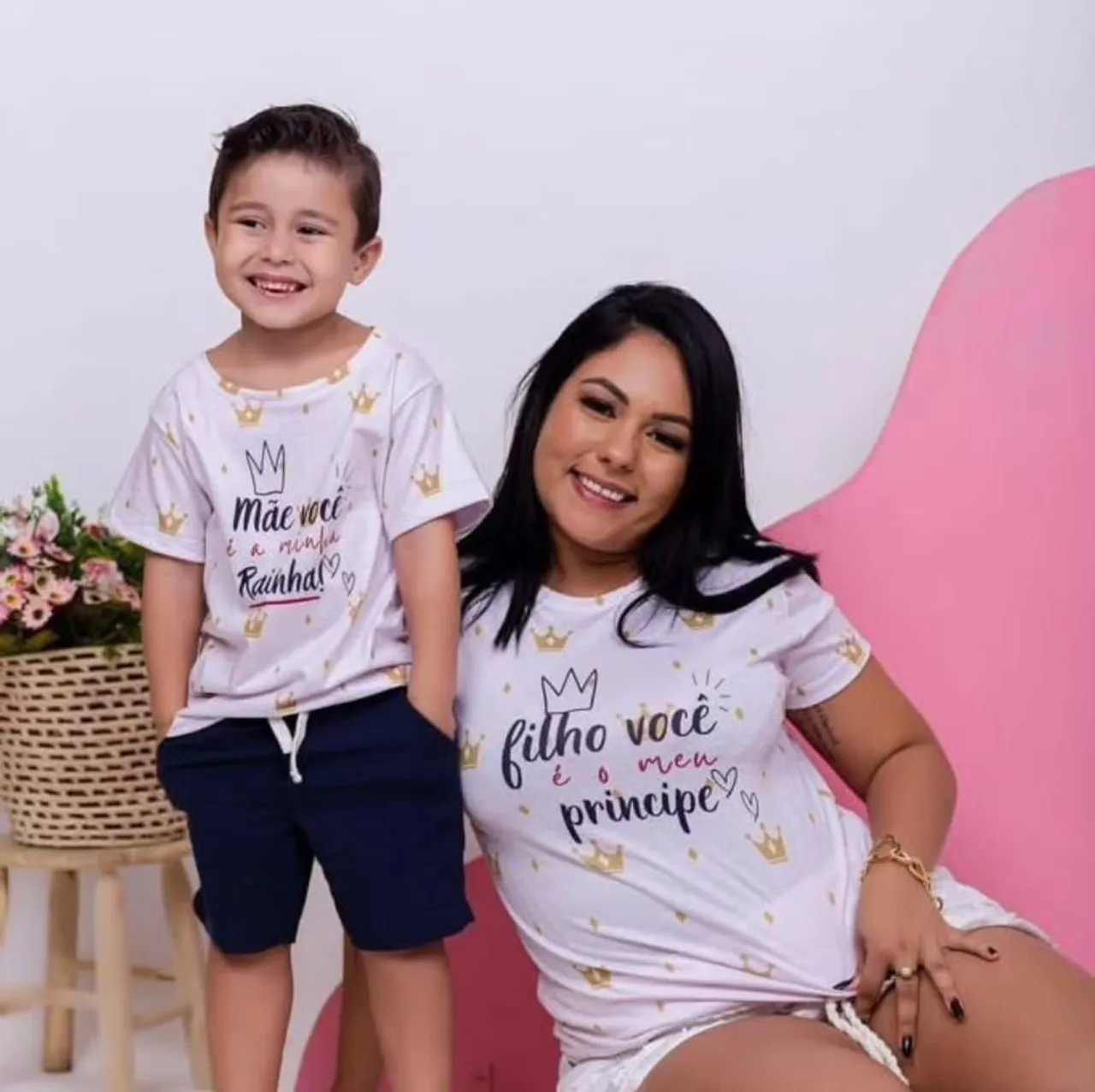 Kit mãe e filho - Mamãe Rainha e Príncipe