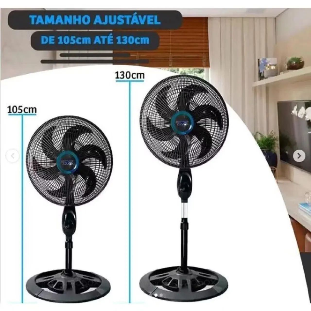 Ventilador Turbo de Coluna Residencial 110 Volts. - Foto 5