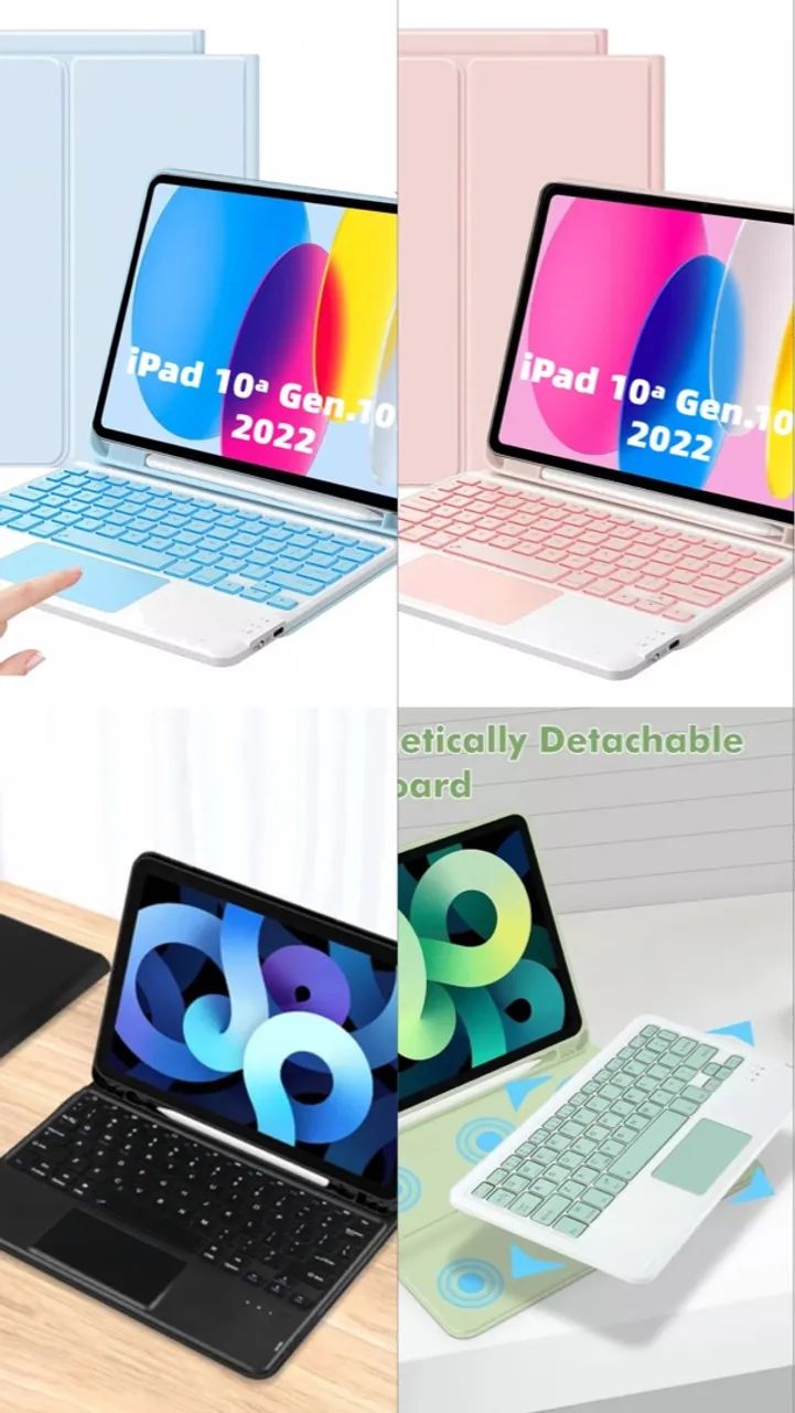 Capa Smartcover iPad 10ª Geração com Teclado Bluetooth e Touchpad - Foto 2