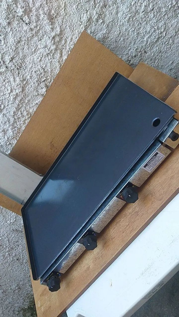 Chapa grande para hambúrguer é lanche profissional ideal para tudo, tamanho 50x90,  