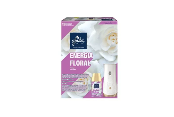 Glade Aromatizador Desodorizador Ambiente, Refil Energia Floral Peônia e Gardênia 269ml