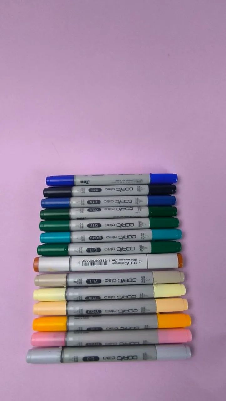 Kit de canetas copic totalmente recarregada. 64220025262978122