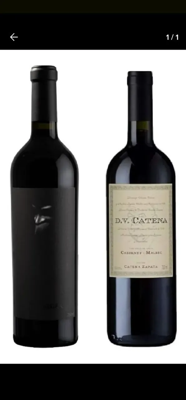 Vinhos D.V. Catena Cabernet Malbec Exclusivos!