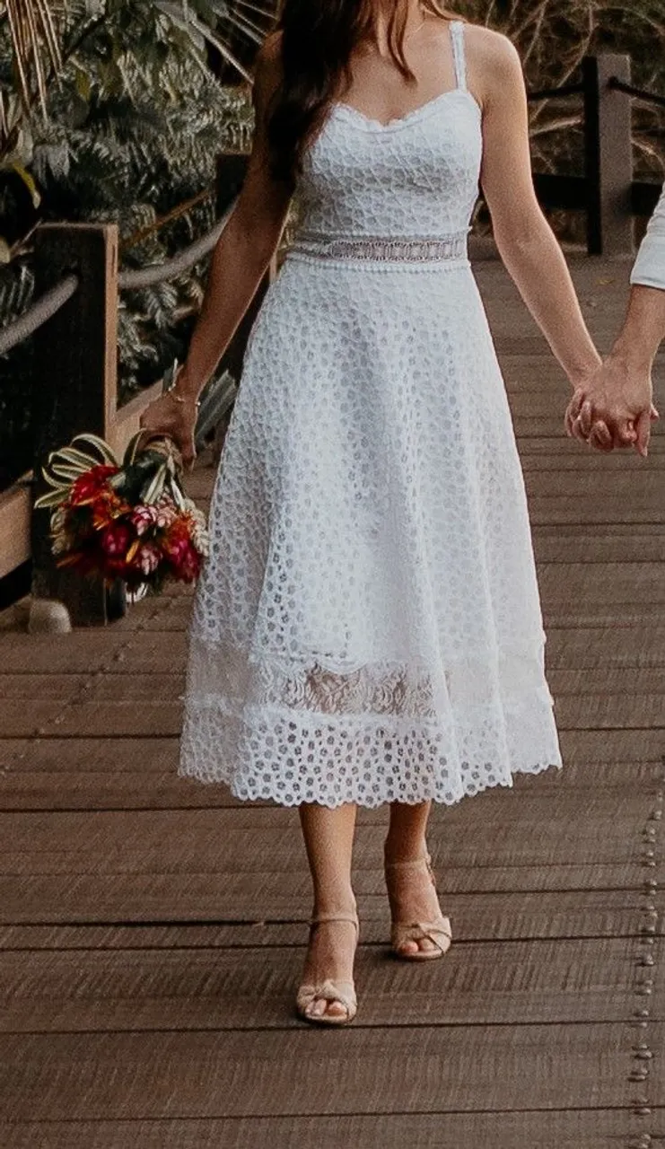 Vestido noiva midi