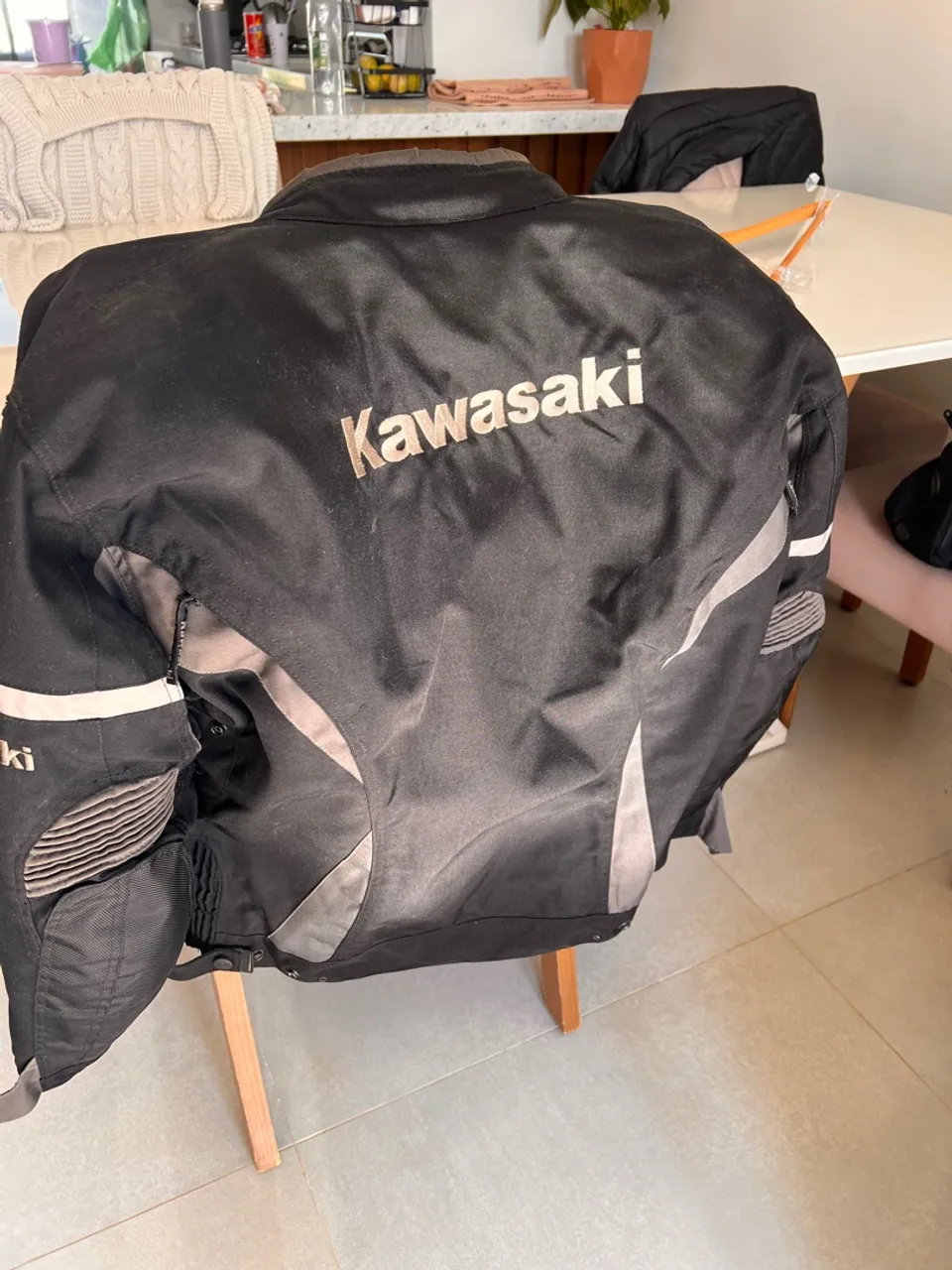 Jaqueta motociclismo impermeável Kawasaki original