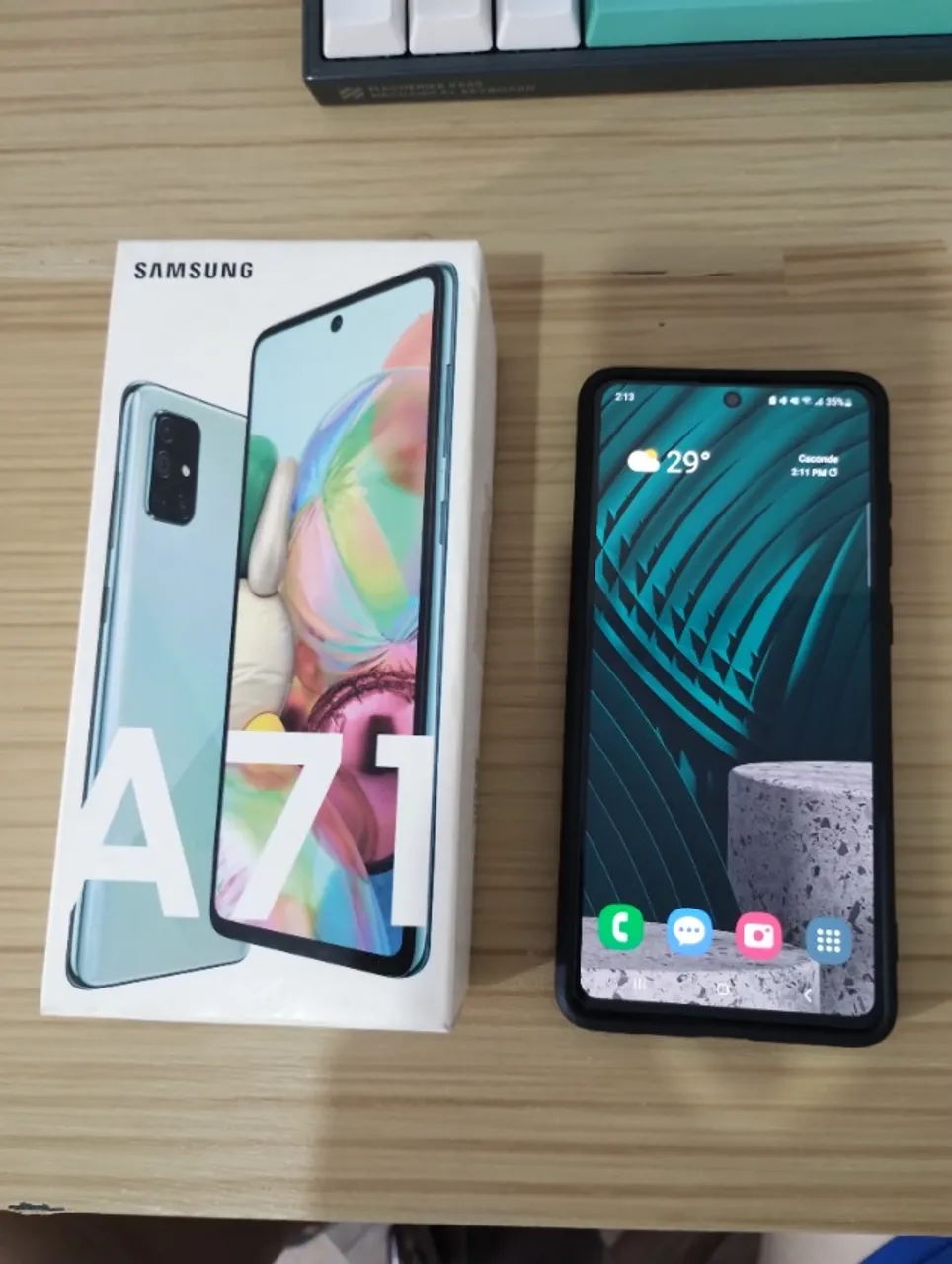 Celular Galaxy A71 128/6gb Cor Azul Marinho Semi-Novo (ENVIO)