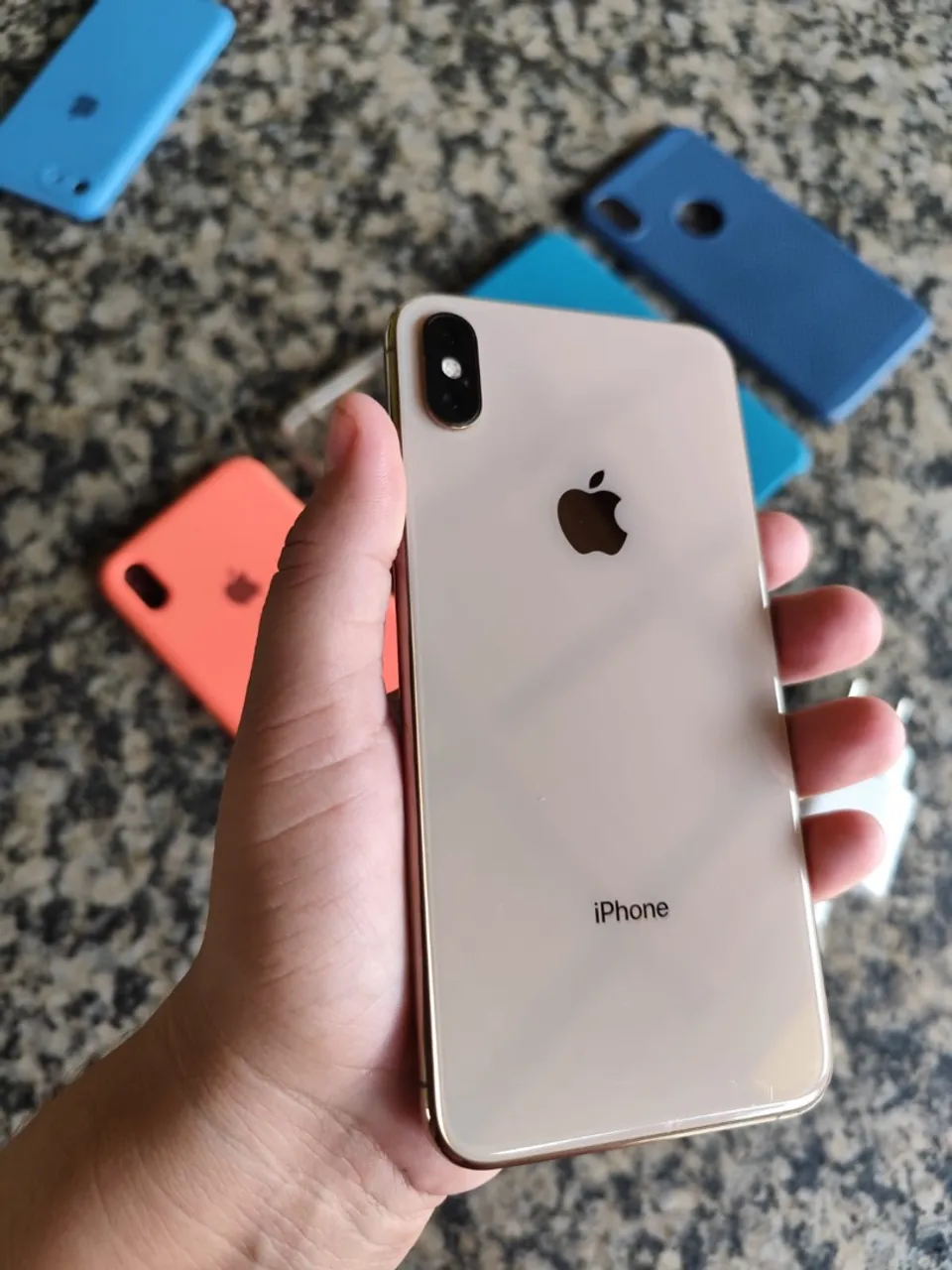 Iphone XS max 64gb rosê todo original