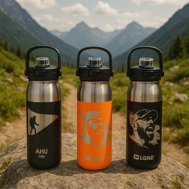 Garrafa Térmica Inox AHU Legendários 750ml - Mantém Bebidas Quentes ou Frias