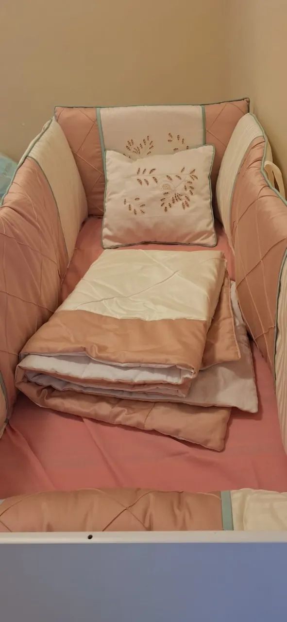 Kit berço 6 peças menina NOVO