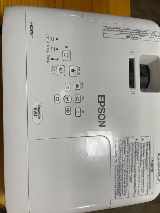 Projetor Epson PowerLite E20 Semi Novo - Foto 3