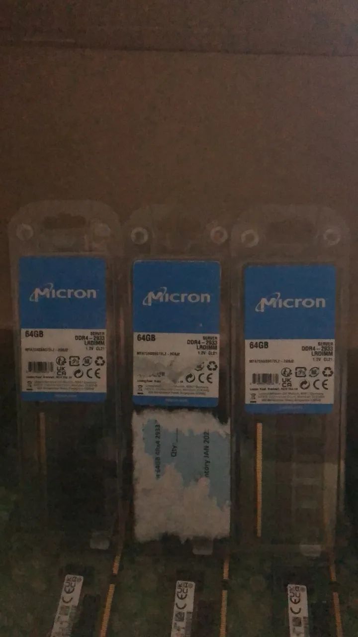 Memória ram ddr4 32 gb e 64 