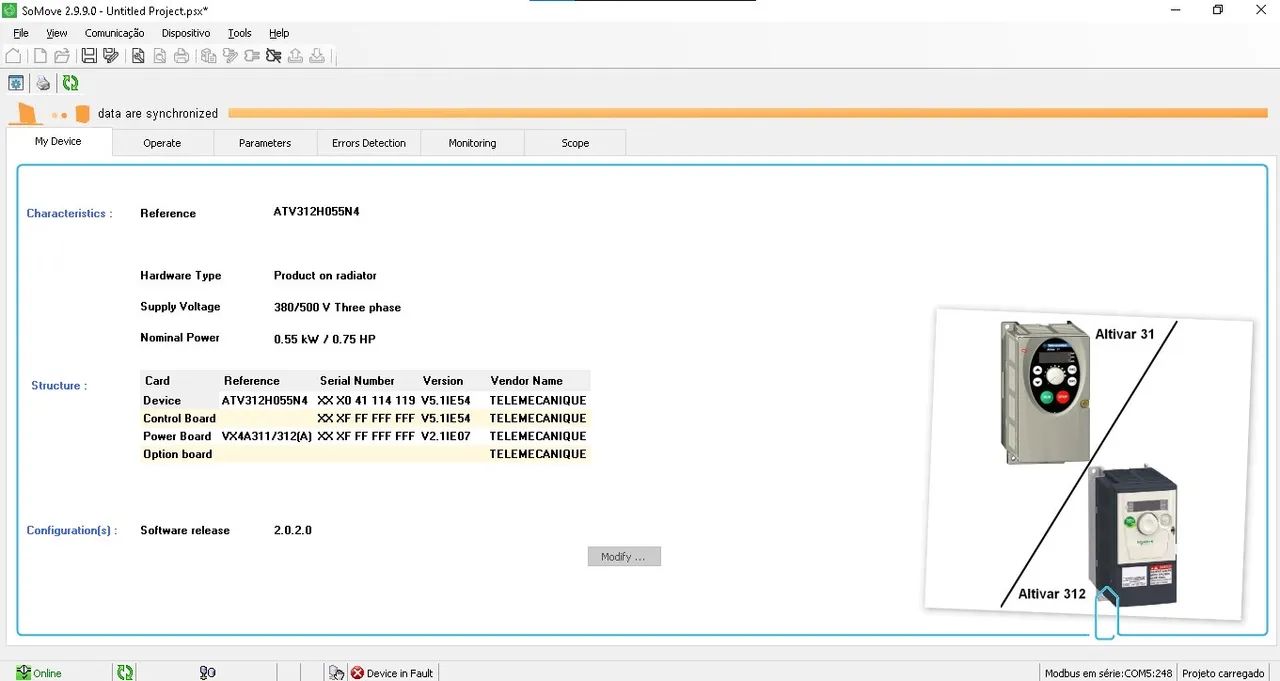 Inversor de frequência Schneider ATV312 0,55Kw - Foto 5