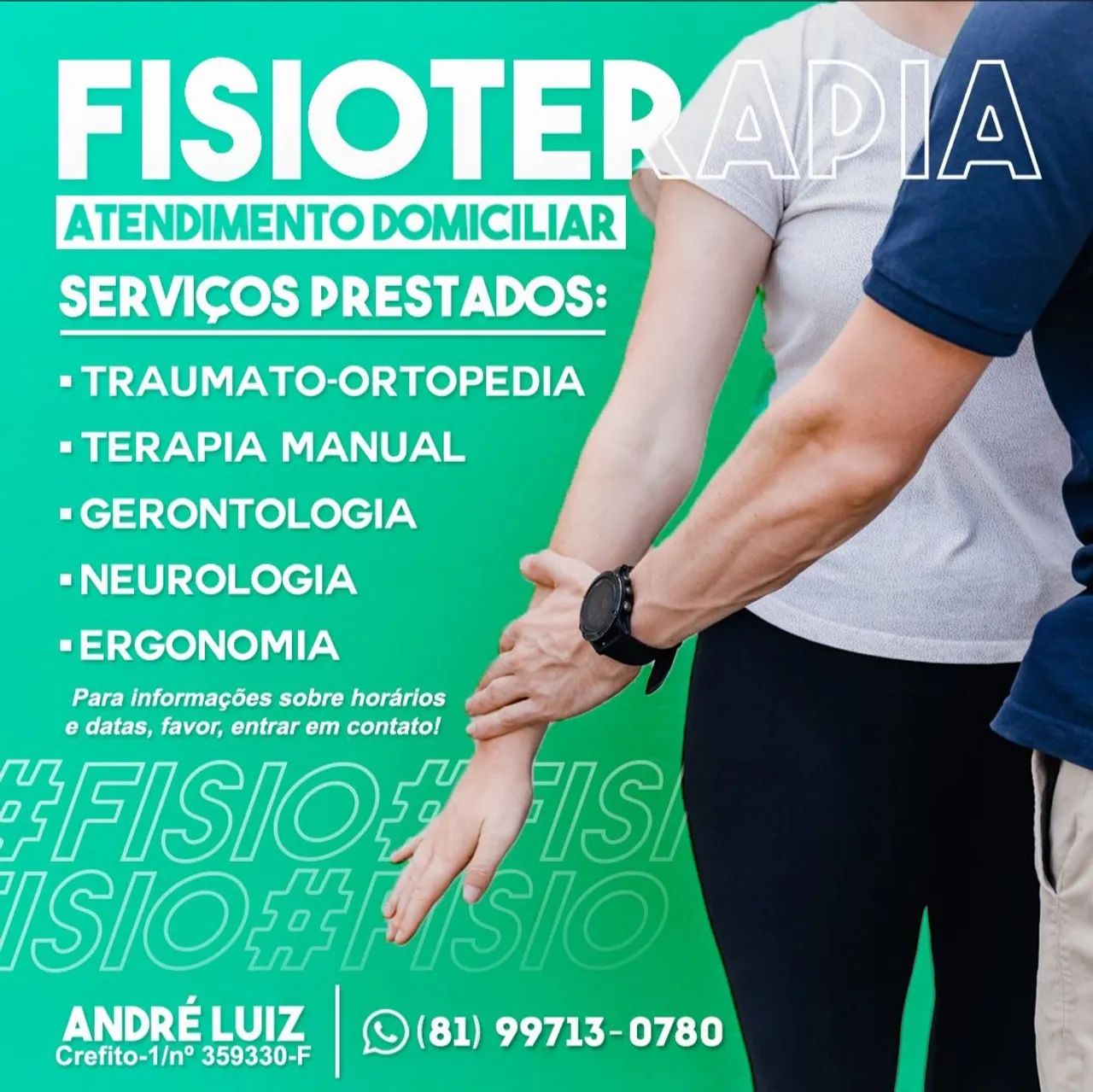 Fisioterapia Domiciliar - Traumato-Ortopedia, Terapia Manual e mais!