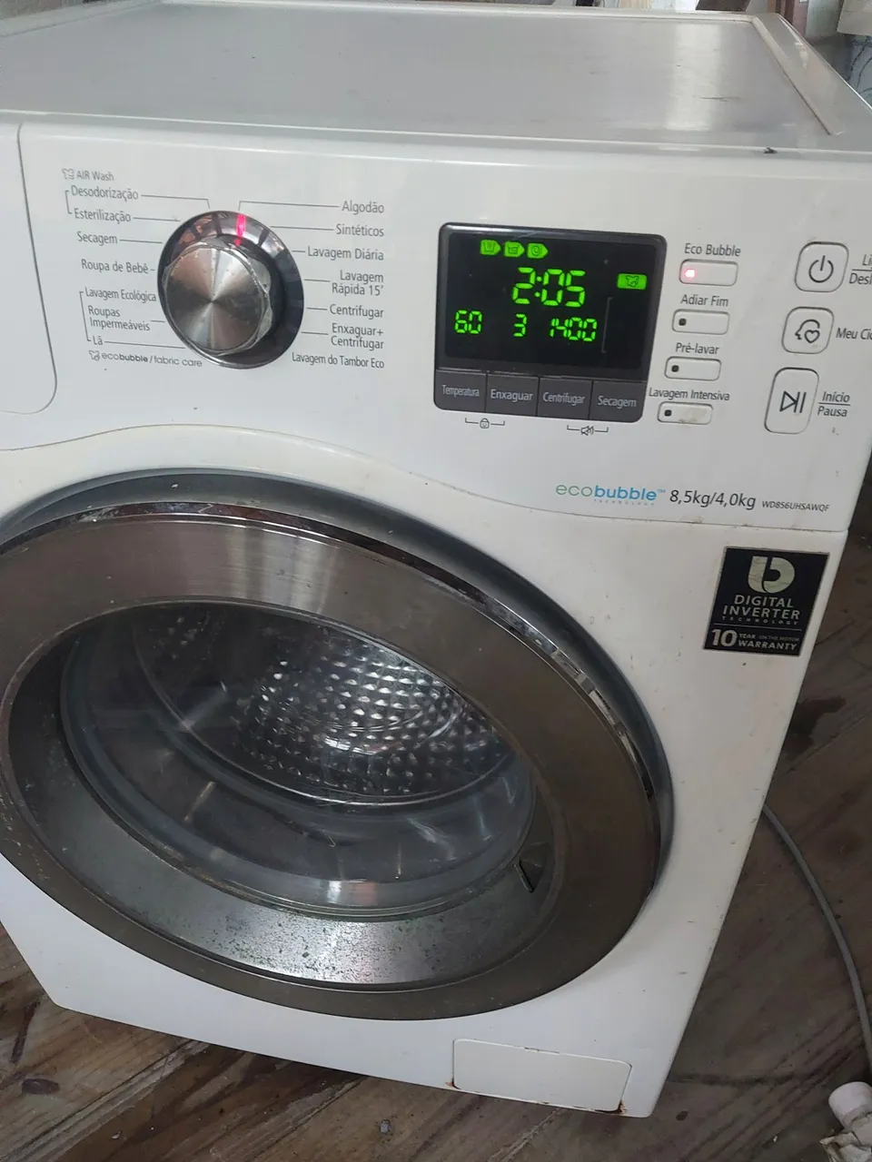 Máquina de Lavar e seca Samsung Eco Bubble 8,5kg