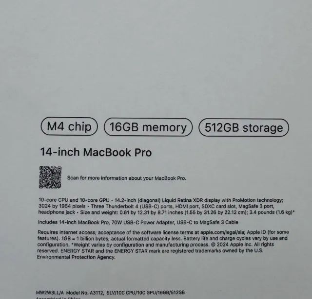 Macbook Pro m4 16gb/ 512ssd - Foto 2