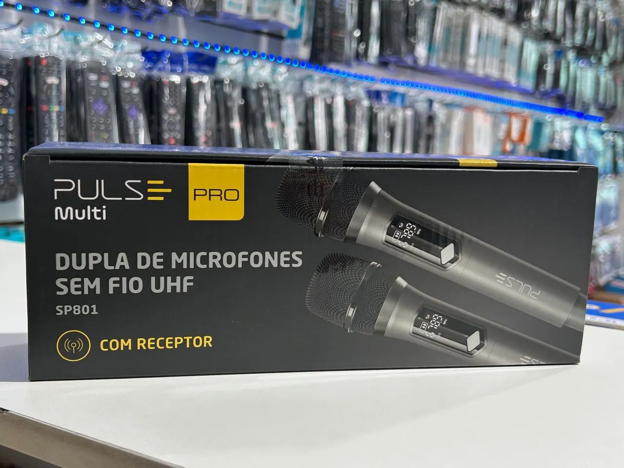 Microfone Sem Fio Duplo Pulse SP801
