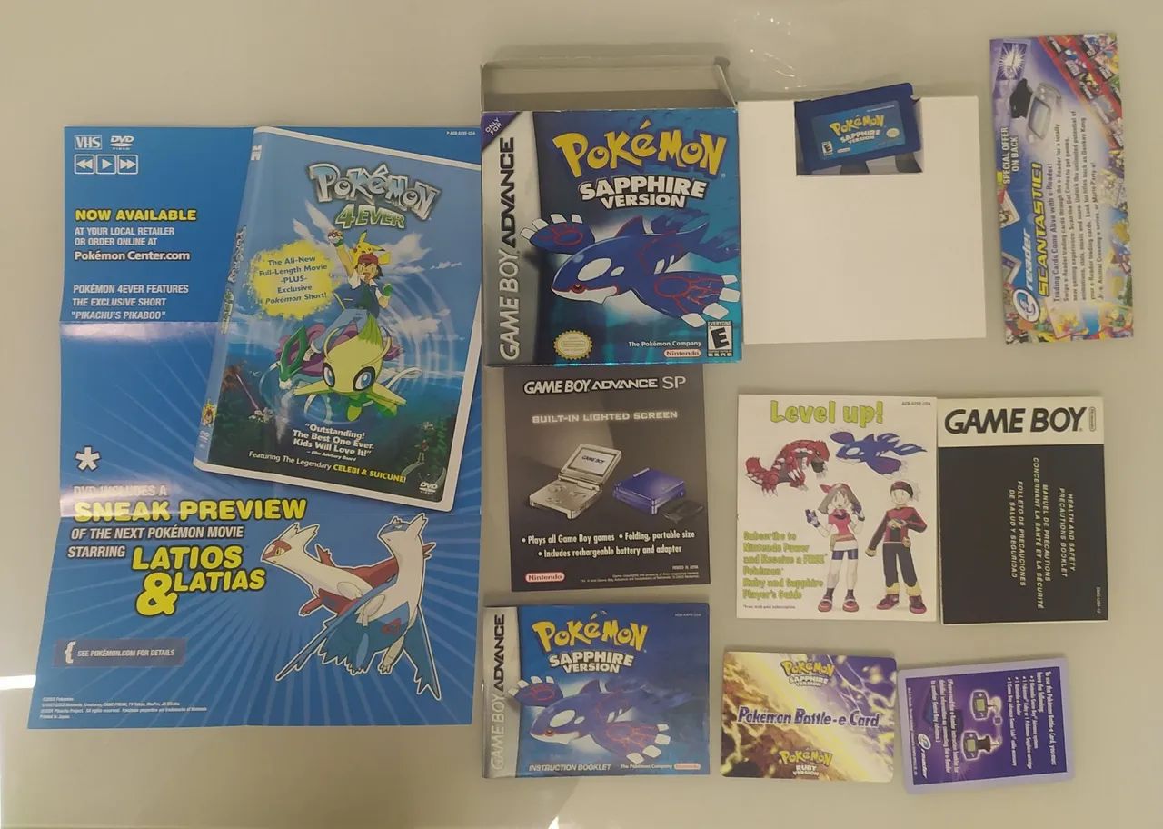 Pokémon Sapphire CIB - Game Boy Advance - Jogos de Vídeo Game - Vila ...