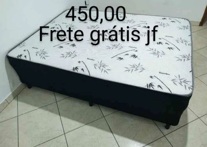 Cama Box Casal com Colchão - Frete Grátis JF