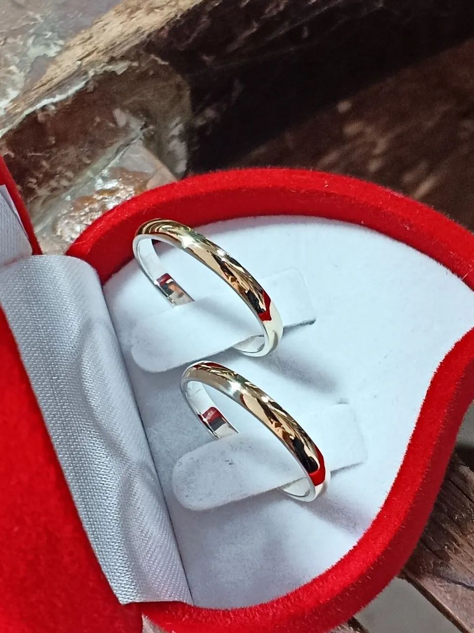 Alianças de Casamento ouro 18k (750) - Foto 2