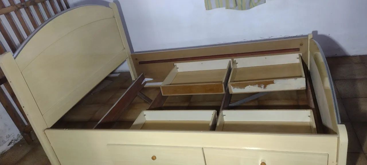 Cama de casal usada em MDF - Foto 5