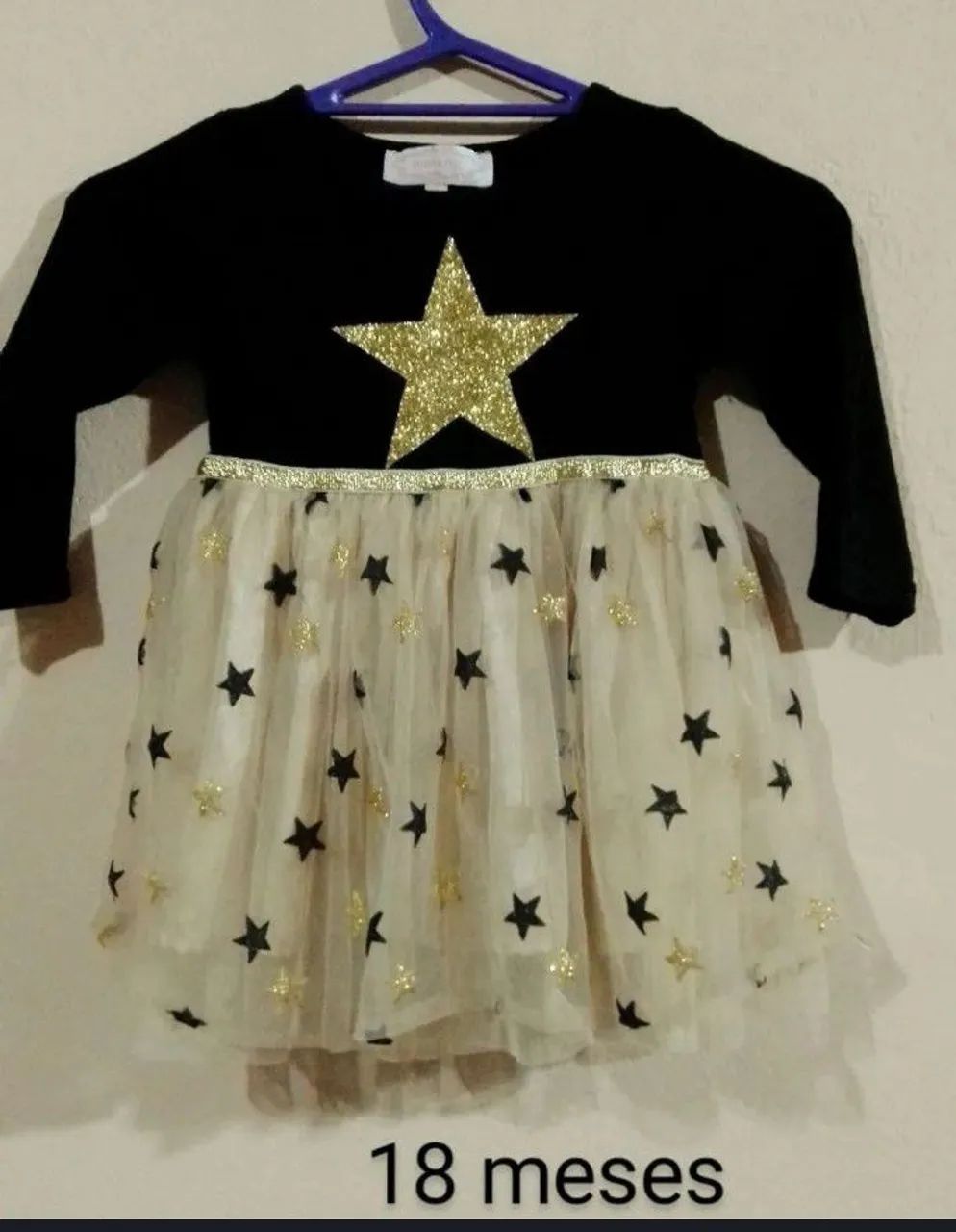 Vestido de tule para menina 18 meses usado - Foto 3
