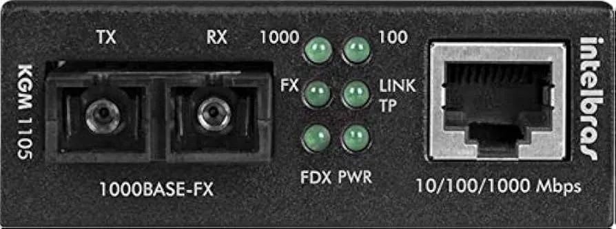 Conversor de Fibra Ótica Gigabit  KGM1105 Intelbras