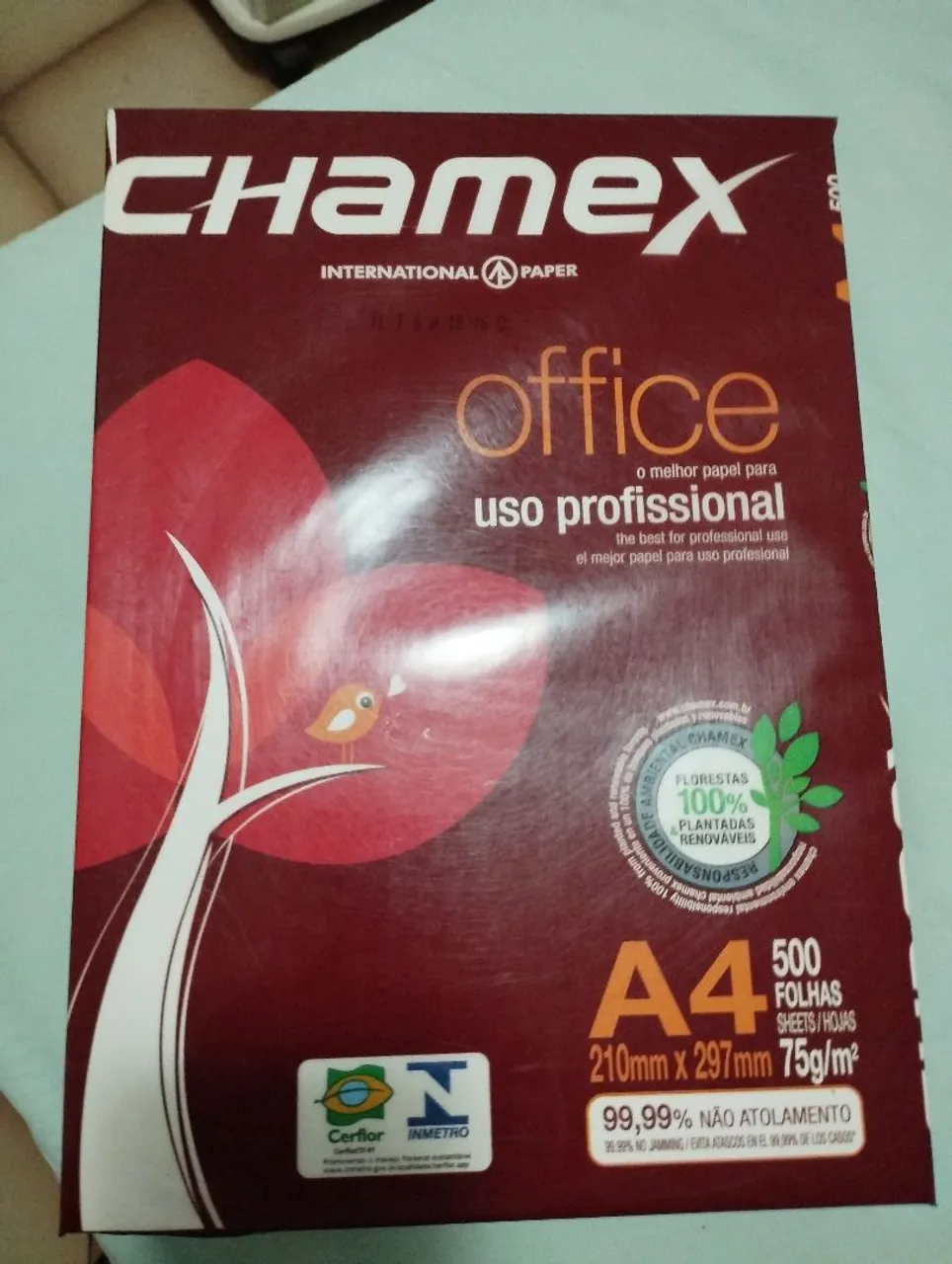 Papel A4 Chamex Office 500 Folhas 75g/m²