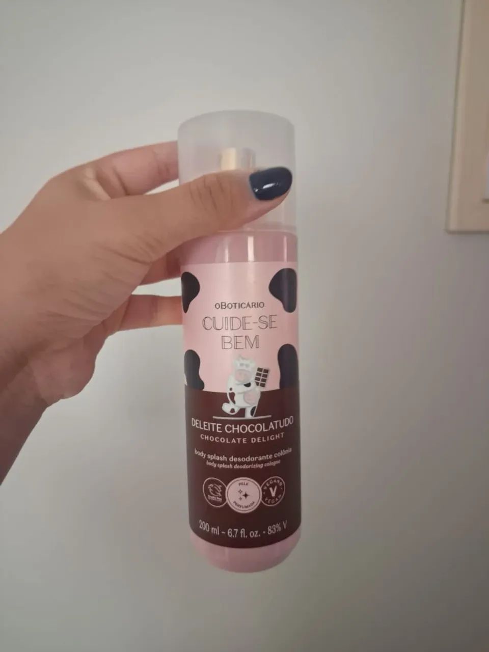 Body Splash Desodorante Colonia Deleite Chocolatudo