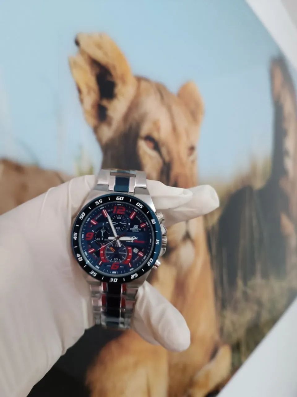 Relógio CASIO EDIFICE TORO ROSSO RED BULL - Foto 4