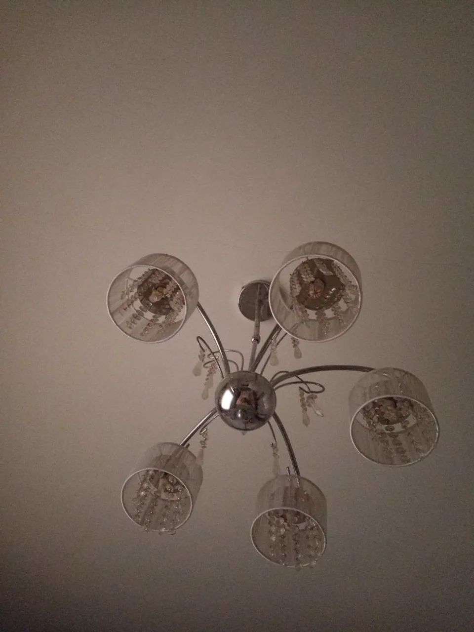 Lustre com cristal e base cromado  - Foto 5