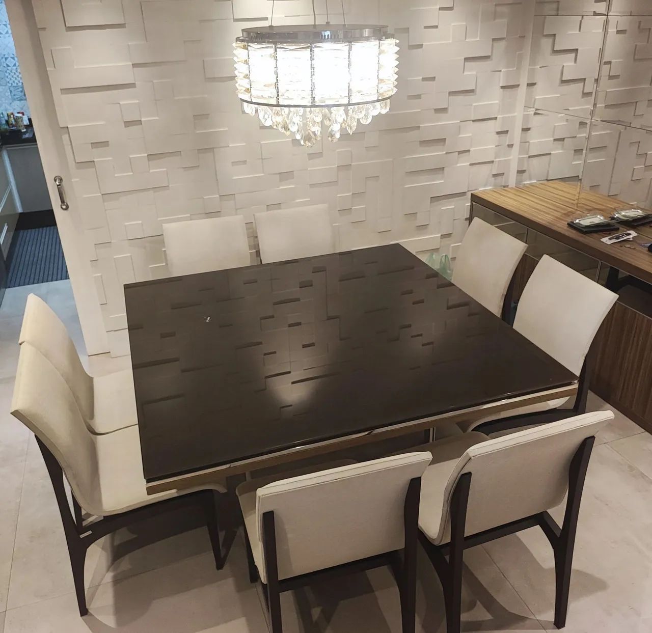 8-Person Dining Table - Elegance and Versatility 64363744082434121