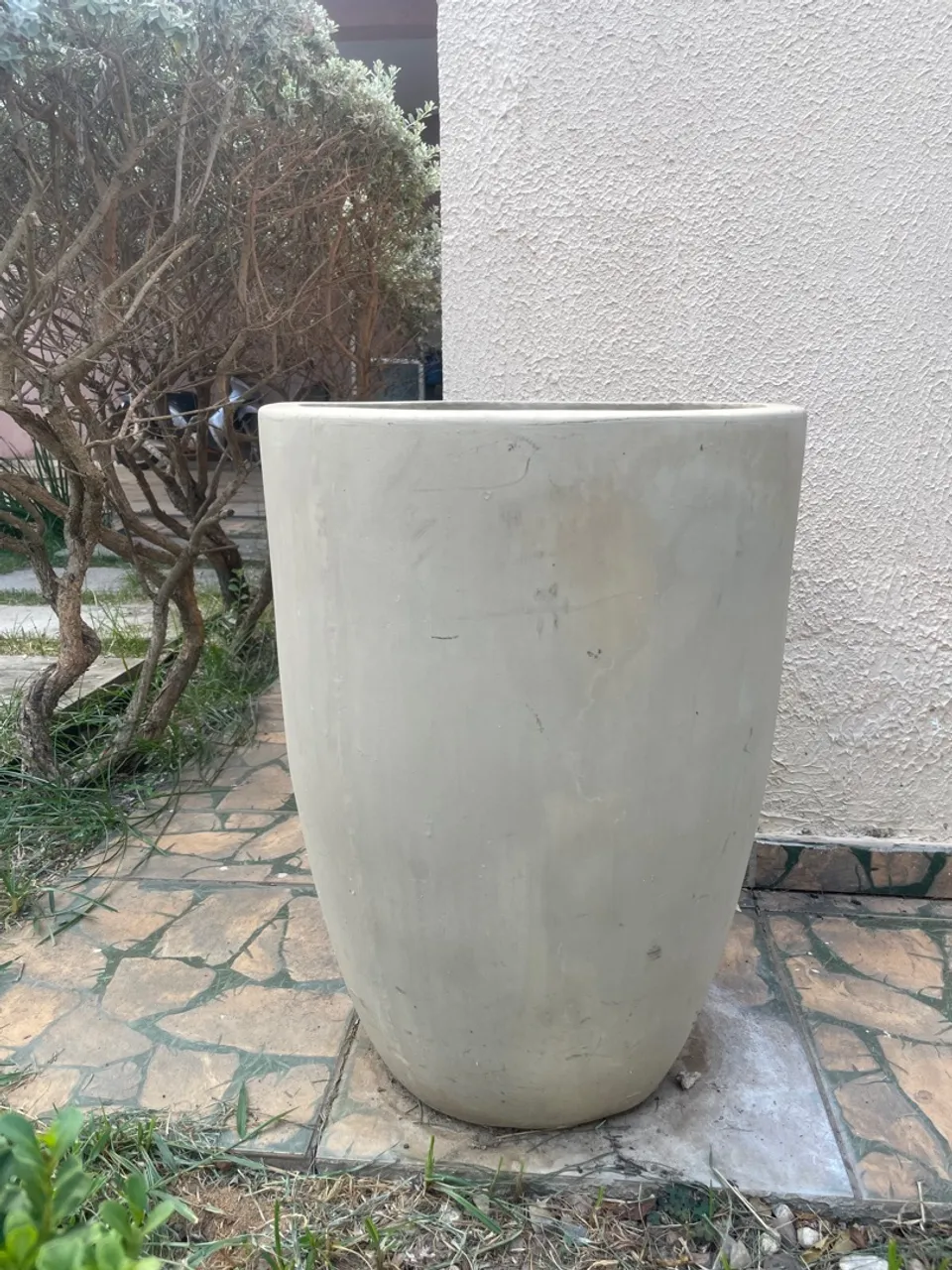 Vaso de planta grande de cerâmica