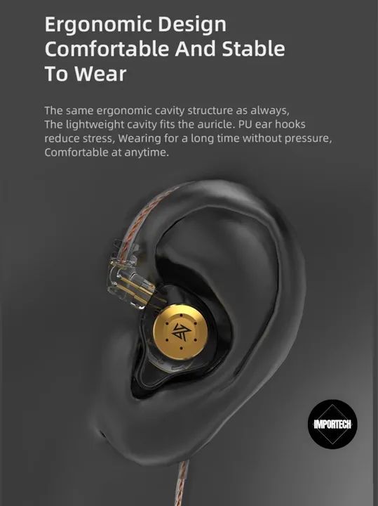 Fone De Ouvido Kz Edx Pro. @importech_084 - Foto 4