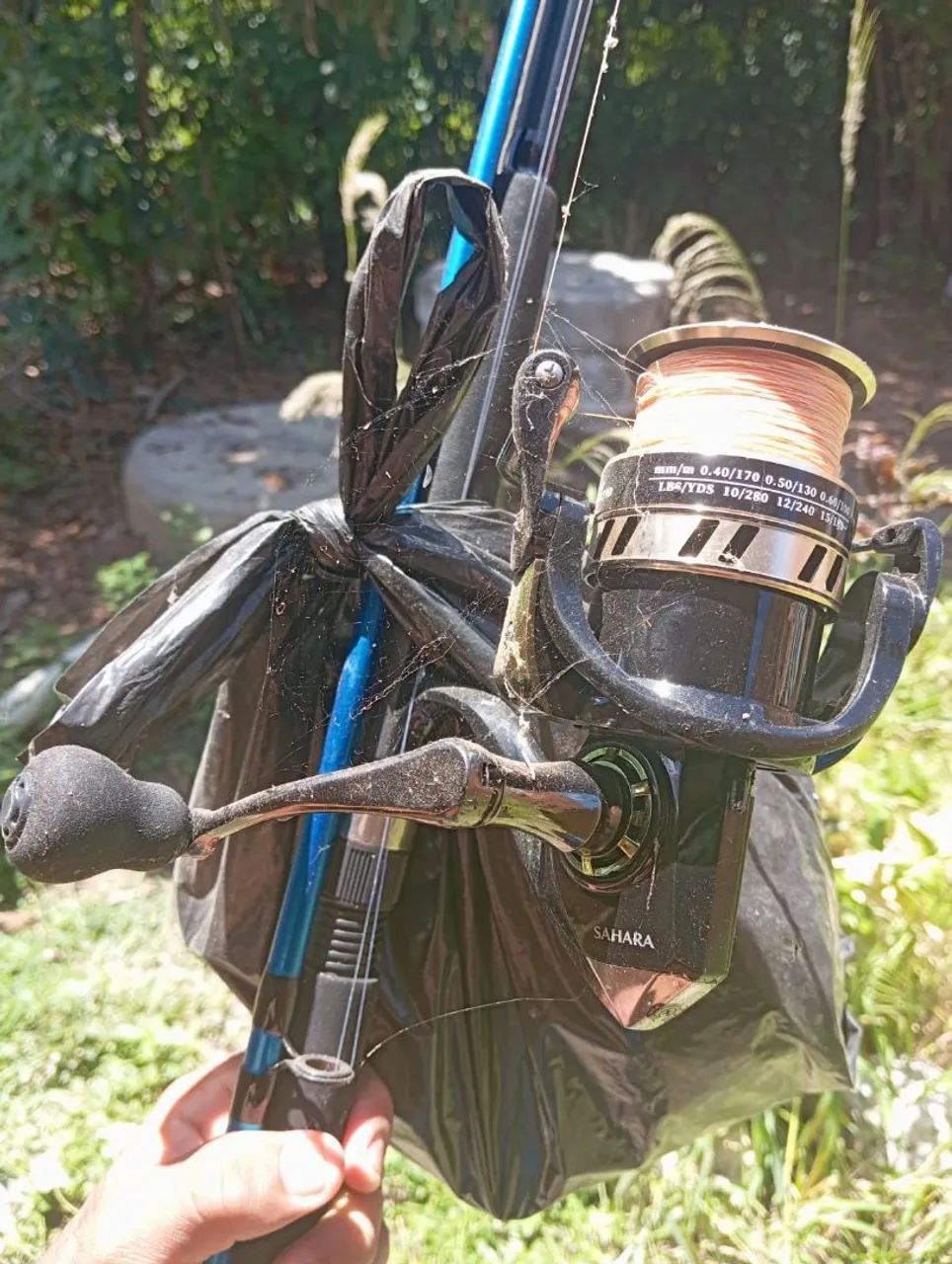 Conjunto de Vara  e Carretilha de Pesca Sahara - Foto 4