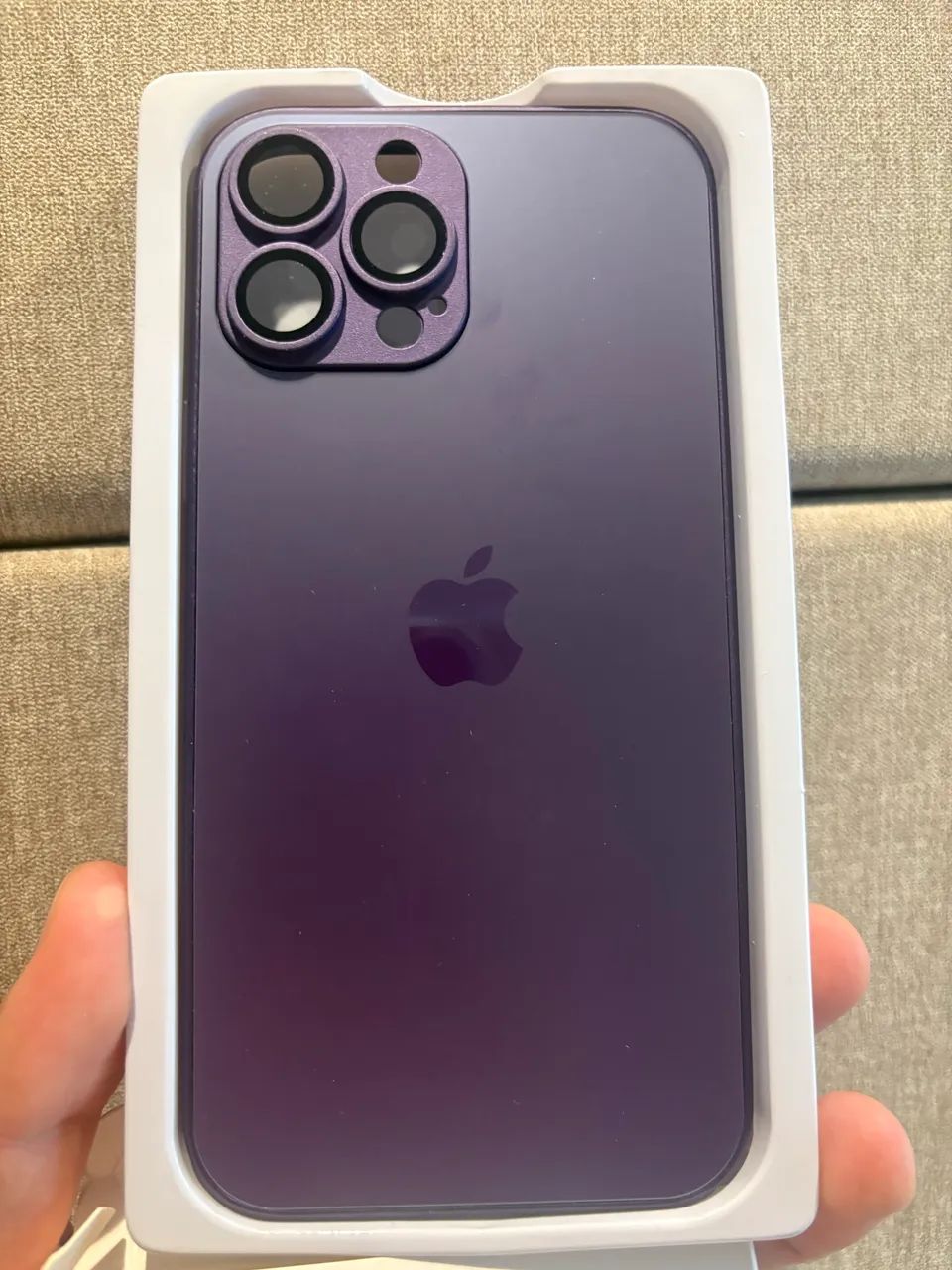 Capa Premium [Deep Purple] para iPhone 13 Pro Max - AG-GLASS com Proteção de Câmera Safira - Foto 3