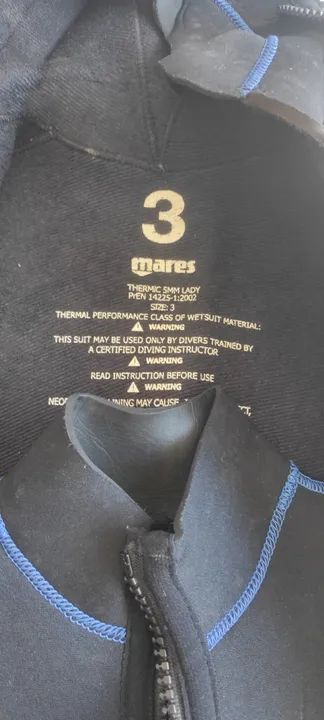 Roupa de mergulho Mares 5mm  - Foto 3