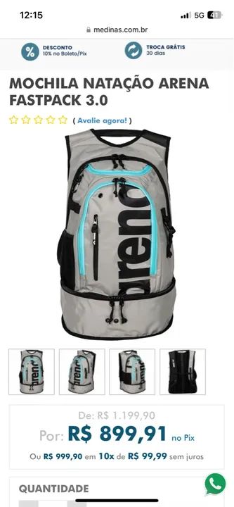 Mochila ARENA fastpack 3.0 - Foto 2