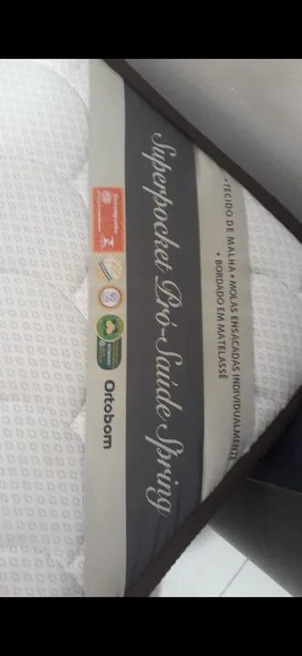 Cama Box Solteiro com baú e colchão da Ortobom - Foto 6
