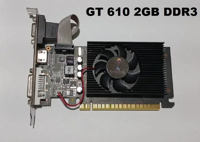 Placa de Vídeo Nvidia GeForce GT 610 2GB DDR3 PCI-Ex com HDMI - Foto 2