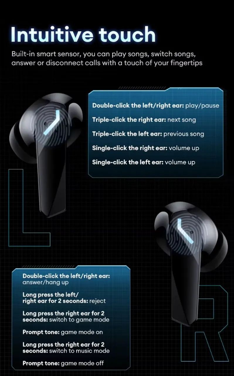 Fone Bluetooth Lenovo Gm2 Pro Max Fone Gamer Bt 5.4 - Foto 4