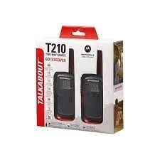Rádio Comunicador Talkabout Motorola T210BR Alcance Até 32km UHF Cor Vermelho e Preto - Foto 3