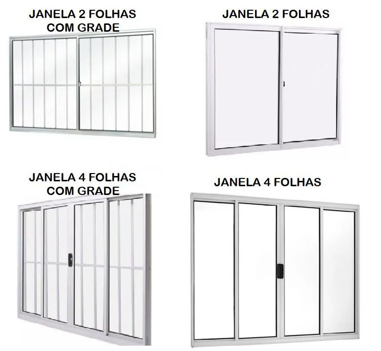 Janela de Alumínio reforçado com Vidro - Novas /  entregamos a domicílio - a partir de 178 - Foto 4
