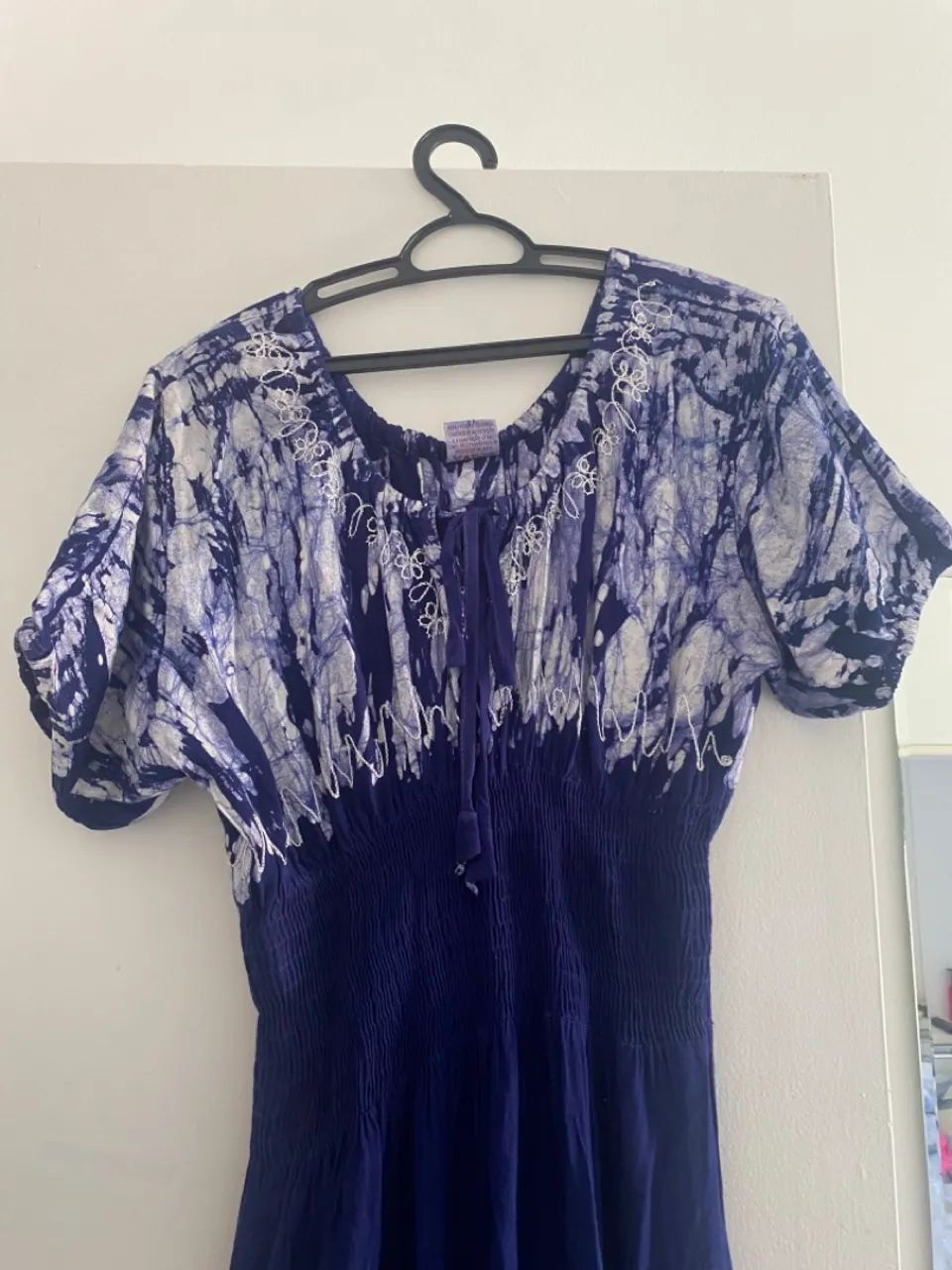 Vestido Longo Azul Estampado - Foto 5