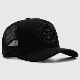 Boné Trucker Brasão All Black MVCK