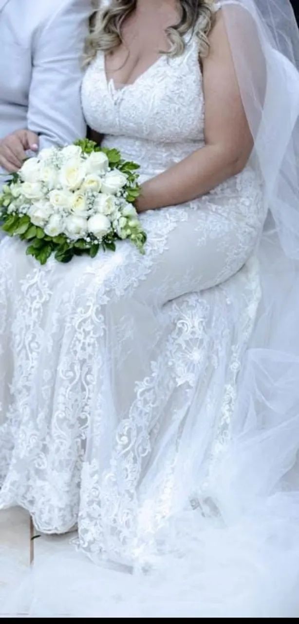 vende se Vestido de noiva off white - Foto 2