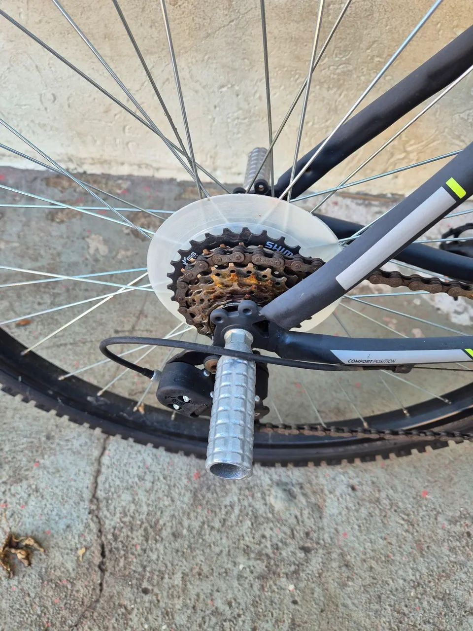 Bicicleta aro 26 BTWIN 120 PRETA  - Foto 2