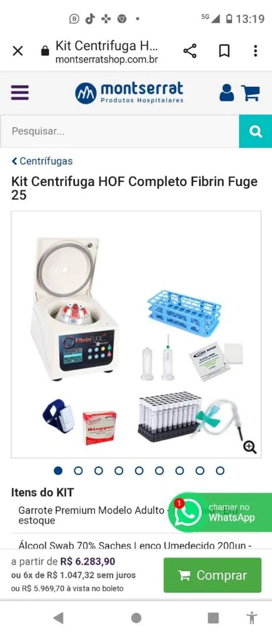 CENTRÍFUGA HOF FIBRIN FUGE 25