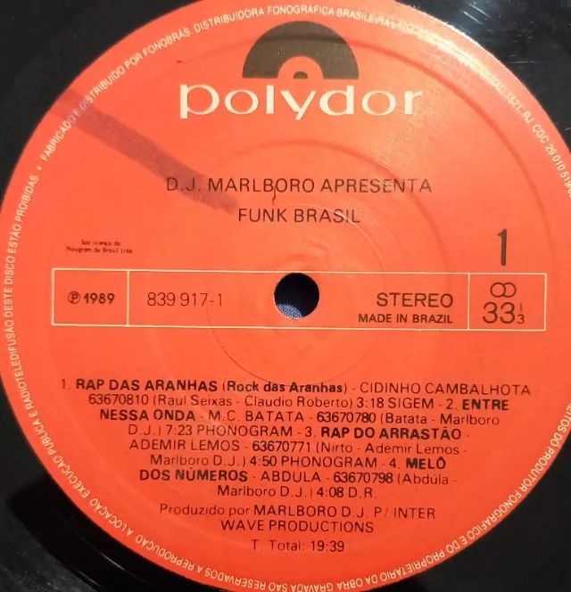 Disco de Vinil LP DJ Marlboro apresenta Funk Brasil  - Foto 4
