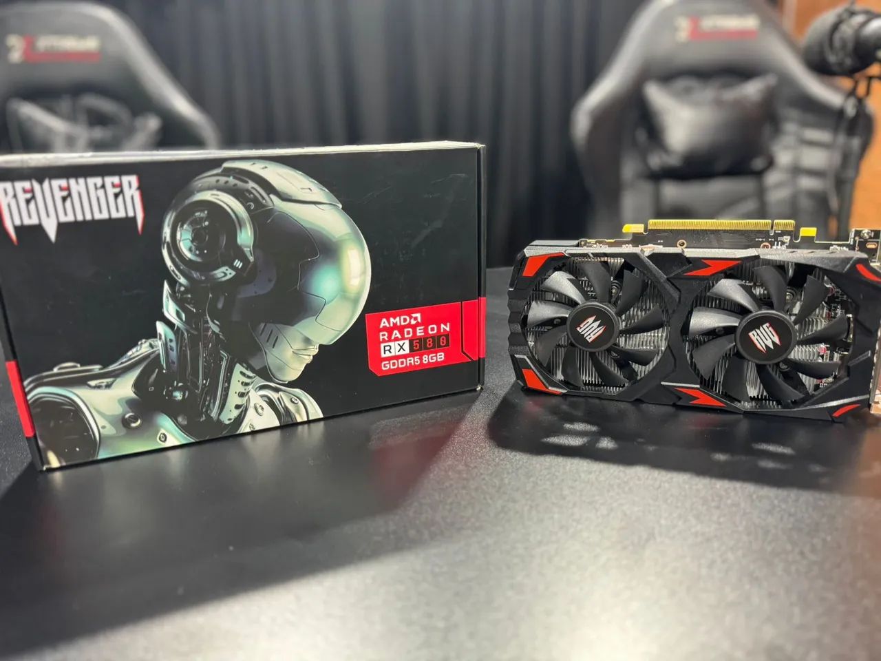 Placa de vídeo AMD Rasdeon RX 580 8gb<br><br>Placa funcionando perfeitamente - Foto 3
